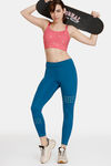 Zelocity Quick Dry Gym Leggings - Lyons Blue — thumbnail 4